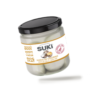 Suki bote de huevos de codorniz