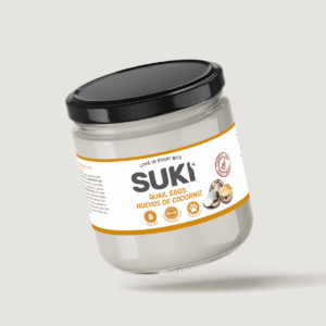 Tarro de huevos de codorniz para perros y gatos de la marca Suki 8 unidades